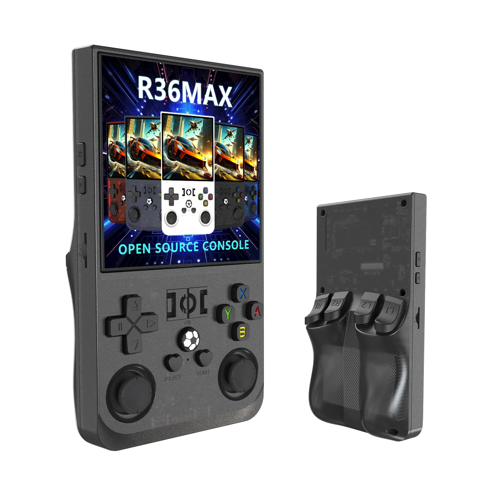 Bilişim Burada R36S Max 4 Inç Geniş Hd Ekran  Siyah El Oyun Konsolu Atari 64 GB Gta Pes Game Player Çantalı 21000 Oyun